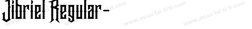 Jibriel Regular字体转换